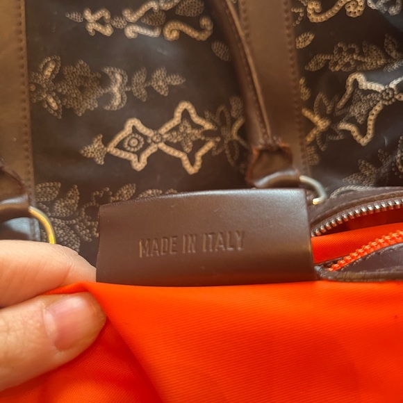 Etro Brown Monogram Travel Bag - Picture 11 of 13